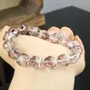 Pulsera de Amatista Natural Ametrina Irregular Piedra Cruda Cristal Mineral Facetado Pulsera DIY Joyería de Cristal