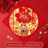 Adesivo de Porta Grande com Caractere "Fu" para o Ano do Cavalo 2026, Adesivo Decorativo de Ano Novo Chinês, Adesivo de Parede de Ano Novo Cortado em Papel, Decoração 3D para Parede e Janela