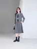 Conjunto de Duas Peças Blazer Profissional Estilo Academia Manga Longa Curta com Gola Pequena de Terno e Saia para Mulheres, Adequado para Entrevistas de Exames e Certificações de Ensino