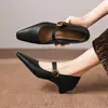 Elegantes Zapatos Mary Jane de Tacón Bajo ~3.5Cm para Mujer, Nuevo Modelo 2026, Correa Única, Tallas 33-43, Tallas Grandes Transfronterizas