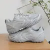 Zapatos Deportivos Casuales de Caña Baja Nuevos Otoño 2026 Malla Transfronteriza Suela Gruesa Zapatos de Papá de Moda Versátiles con Cordones Zapatos Blancos