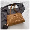 Bolso Cruzado para Niñas con Estampado de Letras Estilo Americano, Bolso Tote de Moda Nuevo Tendencia 2026 para Mujer, Bolso de Hombro Casual de Gran Capacidad