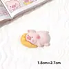 Desenho Animado Brilhante Porquinho Fofo Acessórios de Resina DIY Pequena Cola de Creme Grampo de Cabelo Capa de Celular Fivela de Sapato