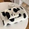 Toalha de Banho de Coral Fleece Vaca Urso Alto Valor de Cor Fofa para Adultos Mulheres Uso Diário Doméstico Envolva Toalha de Banho Macia