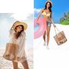 Bolso de Playa Transfronterizo Nuevo Bolso de Mano de Malla Bolso de Hombro para Mujer Verano Exterior Plegable Bolsa de Viaje Bolsa de Natación