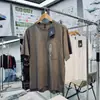 Diseño funcional estilo montaña, bolsillo en el pecho, reflectante 3M, unisex, casual para exteriores y para ir al trabajo, 100% algodón, cuello redondo, manga corta