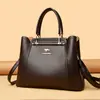 Bolsas Bolsas Femininas Nova 2025 Moda Retrô Atmosfera Fresca Bolsa Transversal com Múltiplos Compartimentos Bolsa de Ombro Feminina Grande Capacidade