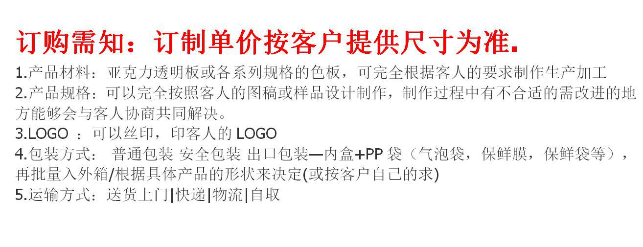 订购货物需知1