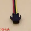 Cable de puente de aire a aire SM2.54mm Enchufe Macho-Hembra Cable de Conexión de Cabeza Única Negro Cabezal Macho-Hembra 2p3p4p5p-12p