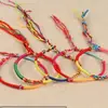 Pulsera de Hilo Rojo Colorida para el Año de Nacimiento 2026, Bendición y Protección, Nudo Vajra, Pulsera para Bebé Tejida a Mano, Venta al por Mayor, Puramente Hecho a Mano