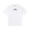 24SS Estampado de Logo de Letras GraffiTi Marca de Nicho de Moda High STreeT Holgado Casual Americano Camiseta de Cuello Redondo de Manga Corta para Hombres y Mujeres