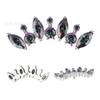 Piercing para el cuerpo de aleación de titanio Crown Cow F136/G23, joyería para labios y uñas, pendiente de comercio exterior, disponible al por mayor.