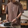 Ropa para Hombre Xintang Dropshipping Colección Nueva Verano 2026: Pantalones Cortos, Camisetas de Algodón de Bambú, Camisetas Bordadas de Corte Holgado Tallas Grandes