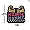 Parches Adhesivos de Personaje de Dibujos Animados Bordados de Colores para Deporte, Fitness, Levantamiento de Pesas, Chica Experta, Insignia de Parche de Animales Lindos