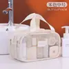 Bolsa de Maquillaje de Malla Hueca para Productos Nuevos de Amazon Transfronteriza de Gran Capacidad Portátil de Doble Capa para Almacenamiento de Cosméticos Neceser