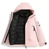 Jaqueta 3 em 1 à Prova de Vento e Impermeável Feminina Jaqueta Masculina para Exterior Outono Inverno Quente Viagem Caminhada Montanhismo Roupas Jaqueta