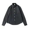 Camisa de Manga Larga para Hombre Color Sólido Ajustada Casual de Negocios Blanca con Cuello Camisero Chaqueta de Trabajo Japonesa Estilo Coreano Otoño