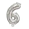 Globos Numéricos Slim de 16 pulgadas Versión Americana para Decoración Fiesta de Cumpleaños 0-9 Globo de Papel de Aluminio Arreglo Globo al por Mayor Transfronterizo
