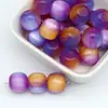 Resina Iridescente Contas Redondas Estilo Antigo Contas de Cintura Contas Soltas Fio para Pulseira Contas Cilíndricas Acessórios de Cabelo Olho de Gato Iridescente