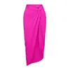 2026 Color Sólido Floral Ceñidor de Cintura Adelgazante Cubre Traje Deportivo de Una Pieza Protector Solar Traje de Baño para Mujer Artículo Caliente Transfronterizo