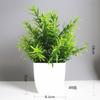 Plantas Simuladas de Venta Caliente Transfronteriza, Plantas Falsas, Plantas Verdes, Decoración Interior y Exterior Plástico Macetado Eucalipto Plantas Pequeñas en Maceta