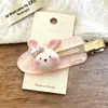 Estilo Xiaohongshu Coelho Fofo Sem Costura Presilha Laço Coelho Rosa Cabelo Delicado Presilha de Cabelo ins Menina Desenho Animado Acessórios de Cabelo Presilha de Cabelo