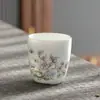 Taza de Té de Cerámica Personal Kung Fu Juego de Té Taza de Té Regalo Hogar Taza Individual Paisaje Taza de Té Grande Azul y Blanco Taza de Maestro