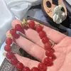 Pulsera de Ágata Roja 2026 Hazte Rico al Instante para Hombres y Mujeres, Año Zodiacal del Caballo, Pulsera Roja de Alta Gama para Mujeres, Modelo Nuevo