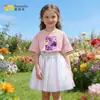 Kpop Caça Menina Grupo de Meninas Conjunto de Roupa de Verão Infantil 2026 Novo Estiloso Camiseta Bebê Saia de Tela Tendência 3