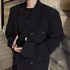 Marca de moda americana chaqueta de traje vintage para hombre primavera 2024 principios de primavera diseño nicho chaqueta de solapa guapo canalla