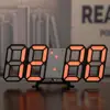 Reloj Digital LED 3D Inteligente Reloj Despertador Electrónico Transfronterizo Reloj de Pared para Sala de Estar Temperatura Interior