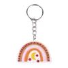 Chaveiro de Plástico Macio Arco-Íris de PVC Pingente Decoração Decoração de Mochila Chaveiro Transfronteiriço Dia do Professor Festa de Ação de Graças