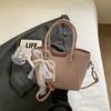 Moda Color Sólido Simple Bolso Balde de Mano para Mujer 2025 Verano Nuevo Versión Coreana Bolso de Hombro Moderno Casual Bolso Cruzado