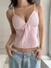 Amazon Transfronterizo 2026 Camisola de Ropa de Casa de Encaje de Alta Gama Estilo Francés Camiseta sin Mangas Rosa Vintage Estilo Chica Sexy Caliente