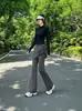 Conjunto esportivo de duas peças emagrecedor e que valoriza a silhueta para mulheres, com jaqueta de manga longa e gola alta, calça-saia com cordão e roupa para treinamento físico e yoga