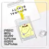 Portatarjetas transparente al por mayor para estudiantes, portatarjeta con tapa deslizante, estuche para tarjeta de campus y tarjeta de comida, funda protectora anti-pérdida para tarjetas de autobús y de acceso