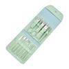 Conjunto de Cortadores de Unha Spot Verde 16 Peças Práticas Ferramentas de Manicure e Pedicure Coloridas Presente Cortadores de Unha