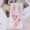 Set de Joyería de Unicornio para Niñas Bebé Collar Pulsera de Abalorios Acrílicos Set de Regalo de Princesa