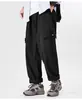 Calça Cargo Masculina de Verão Estilo Japonês para Caminhada ao Ar Livre com Bolsos, Casual Design Retrô Versátil Calças de Corte Reto