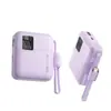 Molde Privado PD 22.5W Cable Incorporado Carga Rápida Power Bank 10000mAh Pantalla Digital Portátil Banco de Energía Móvil Regalo para Teléfono Móvil