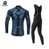 Xintown Patrón Sombra Ropa de Ciclismo de Otoño Nueva Ropa de Ciclismo Ropa de Ciclismo de Otoño para Mujer Traje Largo