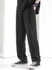 Pantalones Casuales de Seda de Hielo Transfronterizos para Hombre, Verano Ultradelgados Deportivos de Secado Rápido Holgados de Caída Pierna Ancha Rectos Largos Pantalones Casuales