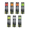 Yizhong Luz Indicadora de Ancho LED para Coche T10 3030 10Diodos Voltaje Amplio Alta Luminosidad Bombilla Pequeña Luz de Lectura Luz de Matrícula