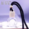 Colgante de botella de perfume de coche con cubierta de dos líneas, transparente, botella vacía, colgante de coche, colgante de coche, fabricantes de colgantes de alta calidad al por mayor