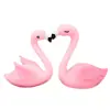 Decoración de flamenco decoración ins Accesorios para pastel de cumpleaños de celebridad de Internet Corazón de niña rosa Alas de cisne Decoración de pareja