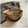 Bolso de axila tejido con paja más vendido transfronterizo, bolso de hombro estilo vacacional, bolso de mujer de moda a rayas bohemio, al por mayor