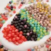 Cuentas redondas de resina multicolor de cielo estrellado, chapadas en oro, de 8-12 mm para bisutería, pulseras, collares, materiales y accesorios hechos a mano para DIY