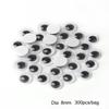 Accesorios para ojos de animales hechos a mano para niños de AliExpress, juguete de bricolaje con ojos adhesivos, actividad en blanco y negro.
