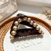 Pinza de Satín de Gama Alta para Cabello, Pinza Versátil de Color Sólido Simple Estilo Francés, Pinza de Tiburón Grande para Peinados Recogidos