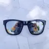 8235 Gafas Estrella de Pimienta Li Yifeng Gafas de Sol Negras Gafas de Sol Reflectantes Retro Gafas de Sapo para Hombres y Mujeres